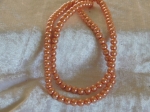 Glass Beads 8mm Approx. 110 Peach